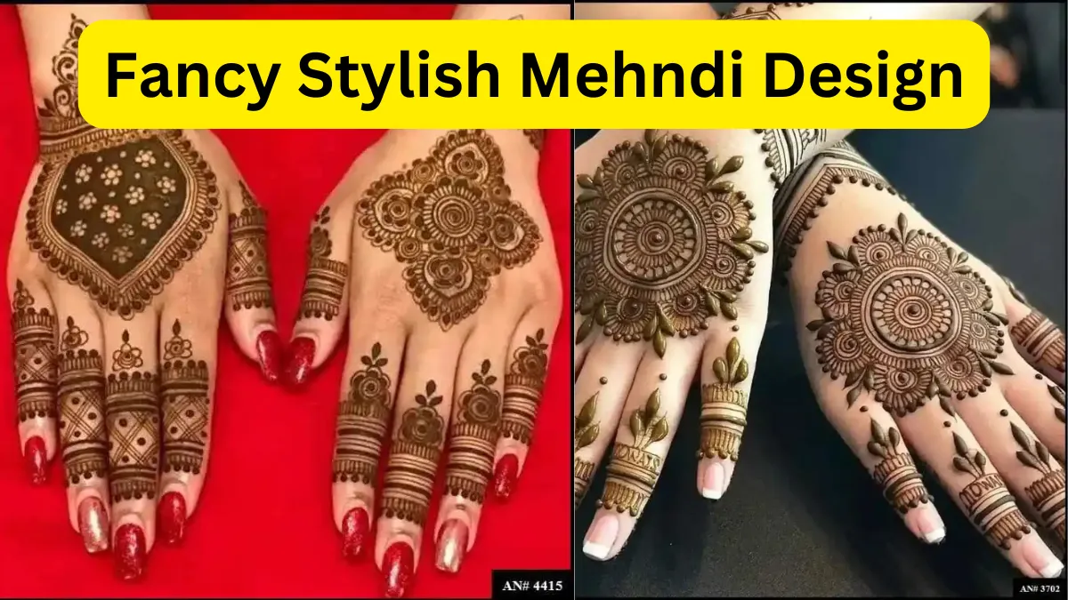 fancy stylish mehndi design