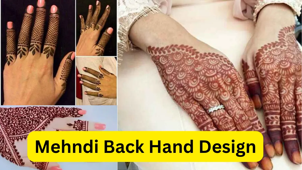 mehndi back hand design